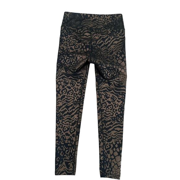 Noli Active Mirage Legging Black & Bronze Animal Print NEW - Picture 4 of 6